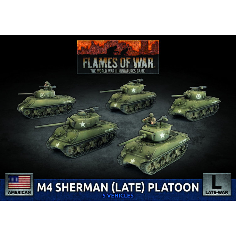 M4 Sherman (Late) Platoon (x5 Plastic)