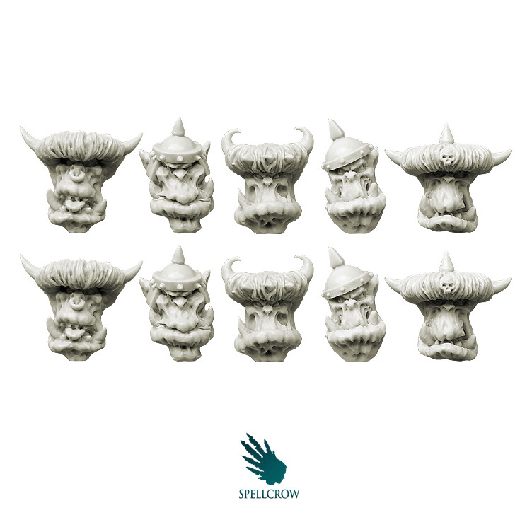 Orcs Armoured Heads v.3