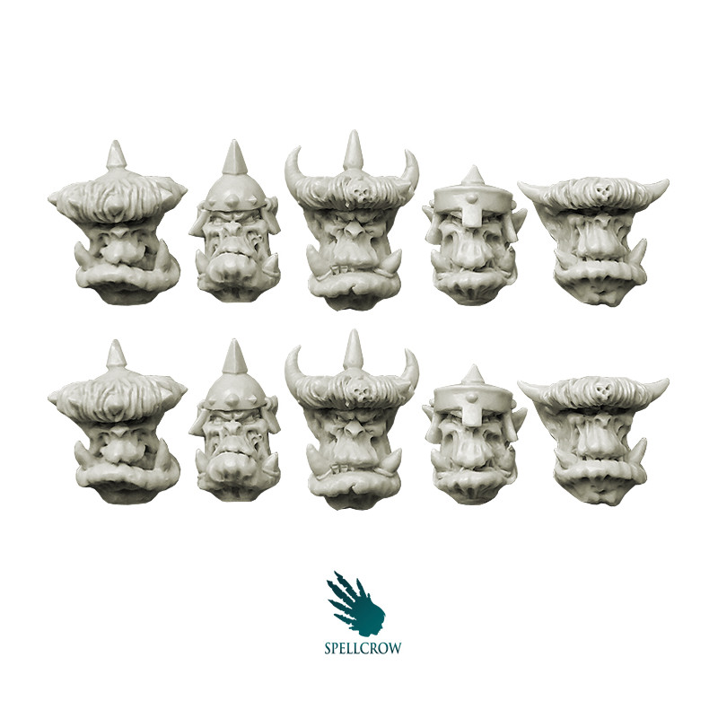 Orcs Armoured Heads v.2