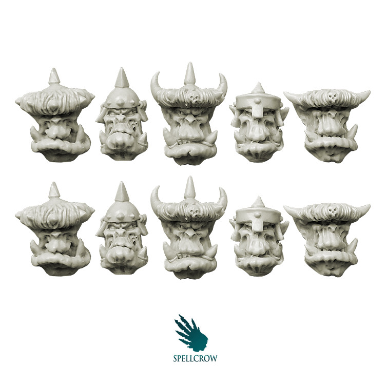 Orcs Armoured Heads v.2