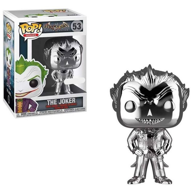 DC Comics POP! the Joker Silver Chrome Exclusivo