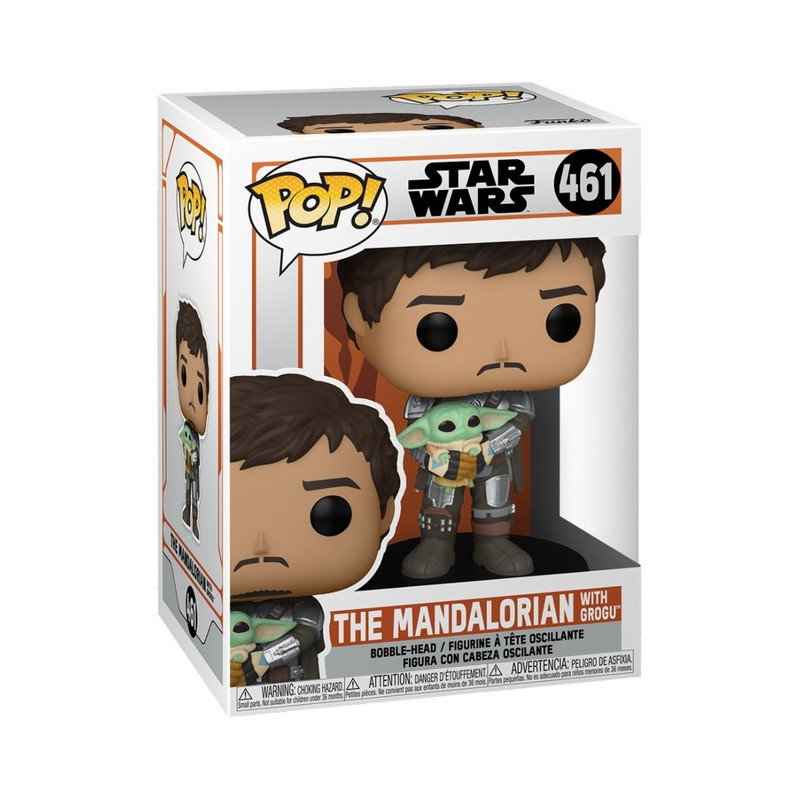 Star Wars POP! The Mandalorian Mando Holding Child