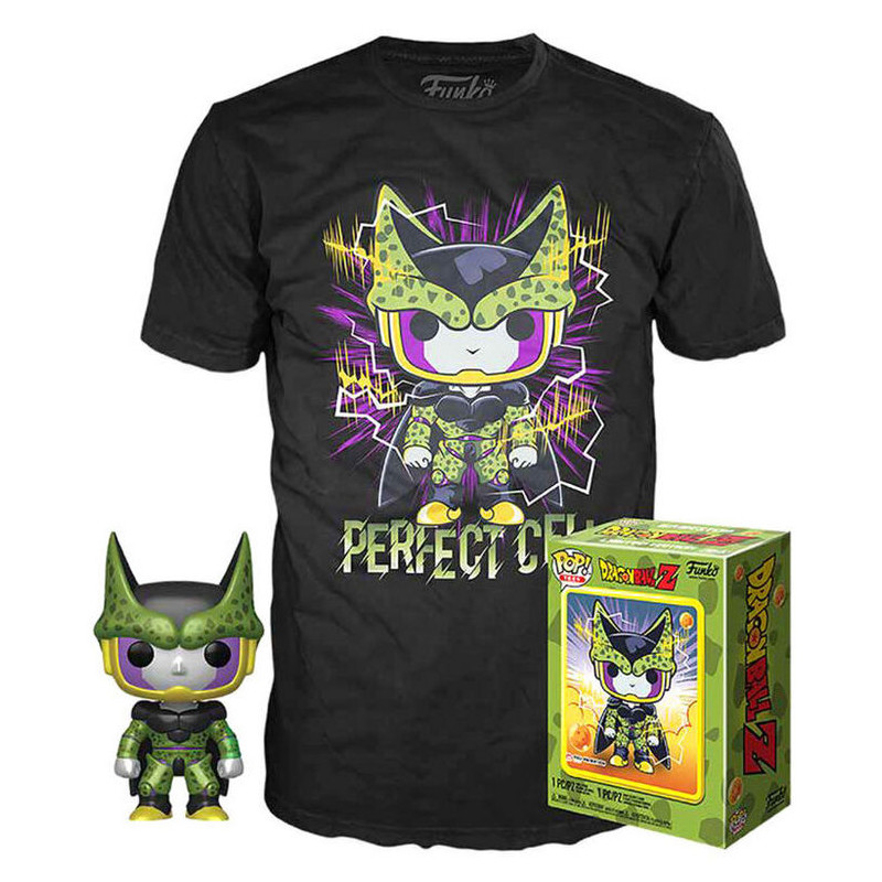 Dragon Ball Z POP! Set minifigura y camiseta Perfect Cell XL