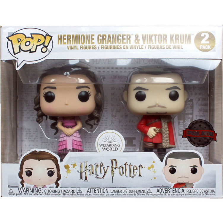 Harry Potter POP! Set 2 figuras Hermione y Krum Yule Exclusive