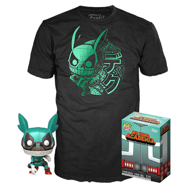 My Hero Academia POP! Set minifigura y camiseta Deku con Helmet