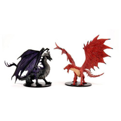 Pathfinder Battles City of Lost Omens: Adult Red & Black Dragon