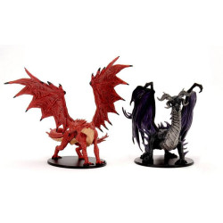 Pathfinder Battles City of Lost Omens: Adult Red & Black Dragon