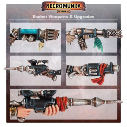 Necromunda: Mejoras y armas de Escher