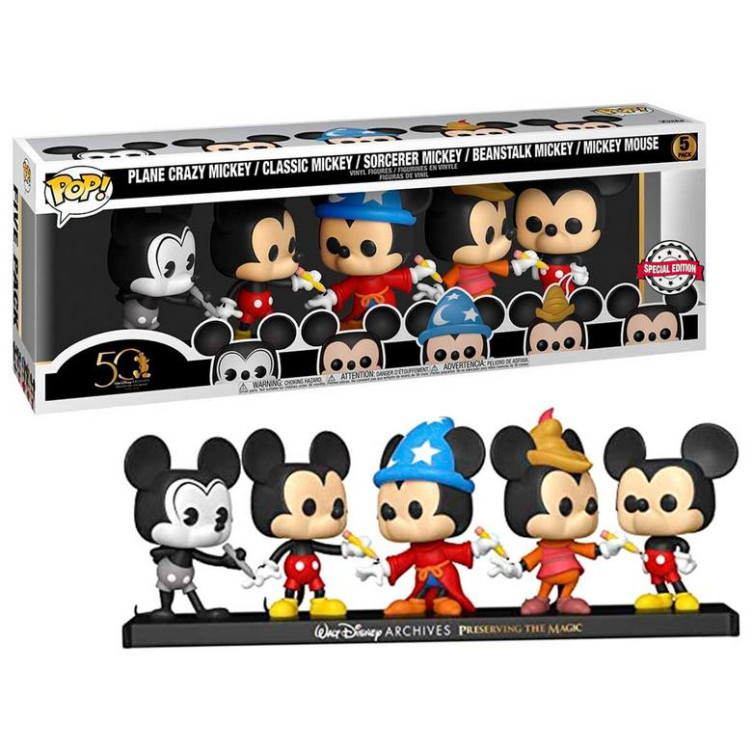 Disney POP! Pack 5 figuras Archives Mickey Exclusive