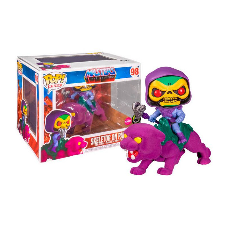 Masters of the Universe POP! Skeletor on Panthor Flocked