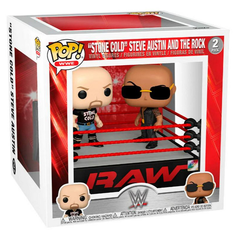 WWE POP! 2PK The Rocl vs Stone Cold in Wrestling