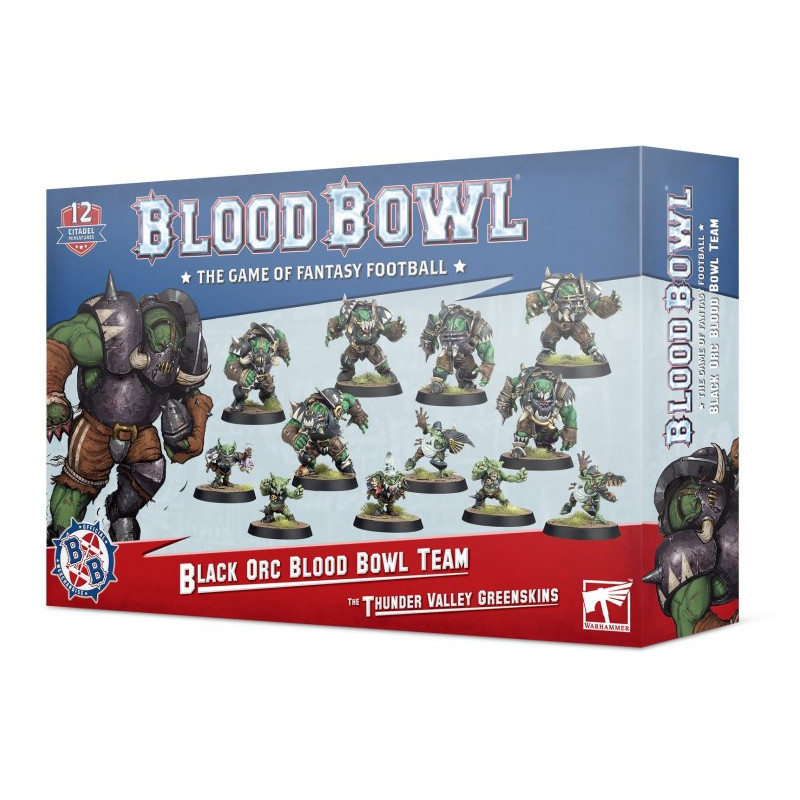 Blood Bowl Black Orc Team: Los Thunder Valley Greenskins