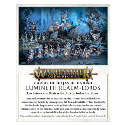 Cartas de hojas de unidad: Lumineth Realm-lords (castellano)