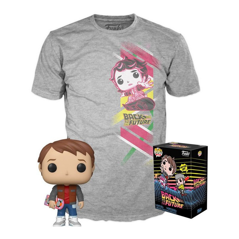 Regreso al Futuro POP! & Tee Minifigura y Camiseta Marty M