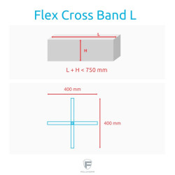 Flex Cross Band Blue - Size XL