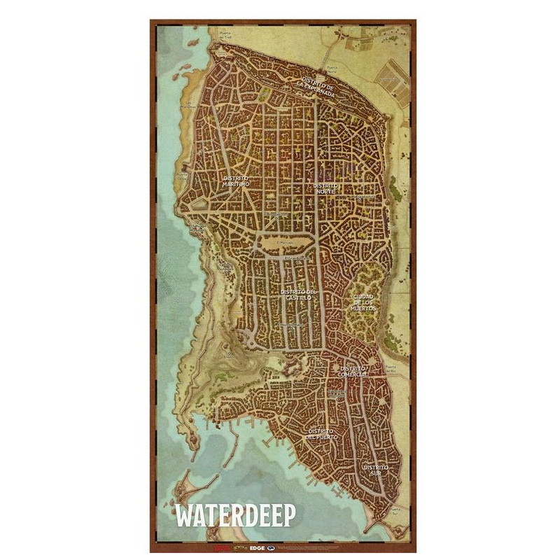 Mapa de la Ciudad de Waterdeep (castellano)