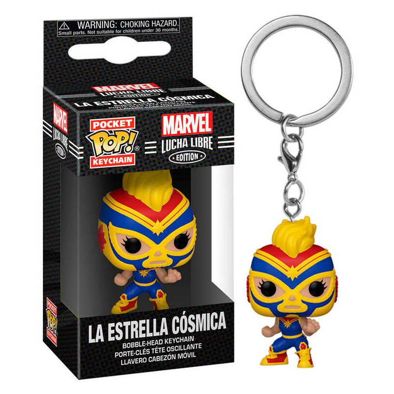 Marvel POP! Llavero Luchadores Captain Marvel La Estrella Cosmic