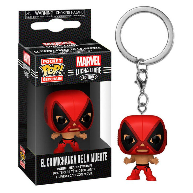 Marvel POP! Llavero Luchadores Deadpool La Chimiganga de la Muer