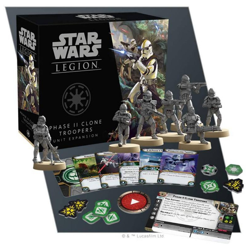 Star Wars Legion: Phase II Clone Troopers Unit (inglés)