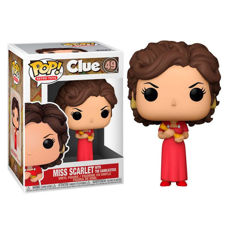 Cluedo POP! Miss Scarlet with Candlestick