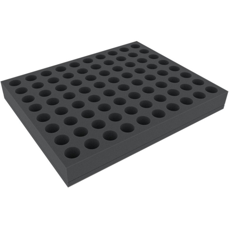 40 mm Full-size Foam Tray with 80 Compartments