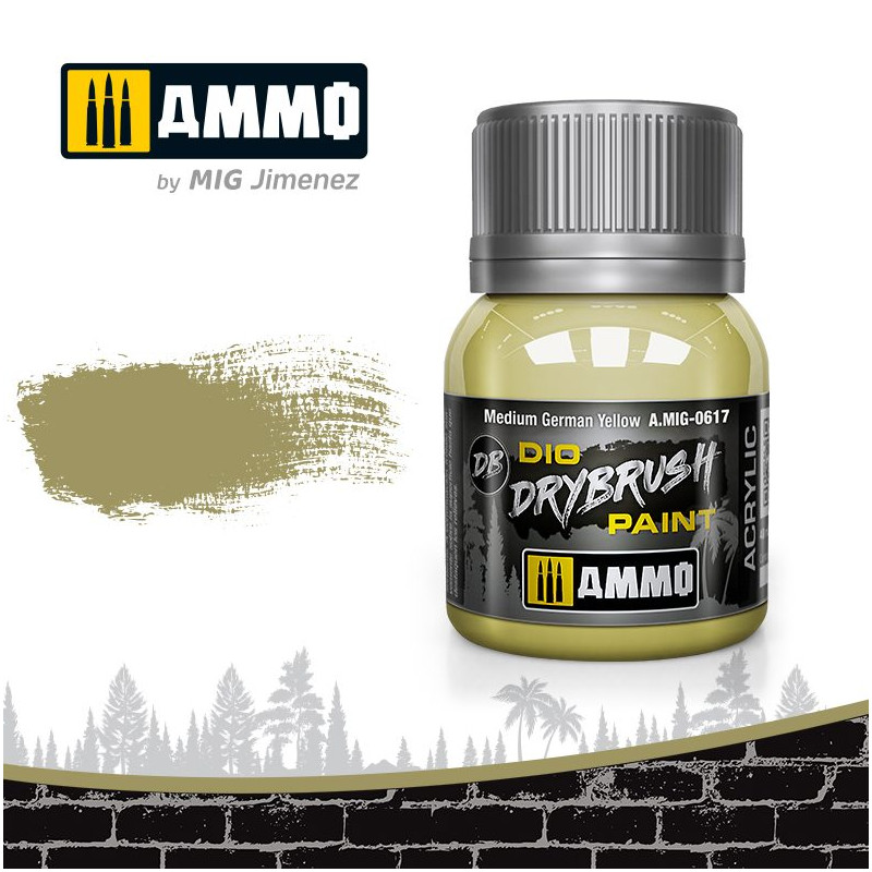 Drybrush Amarillo Medio Alemán