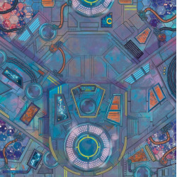 Marvel Crisis Protocol Spaceport Showdown Game Mat