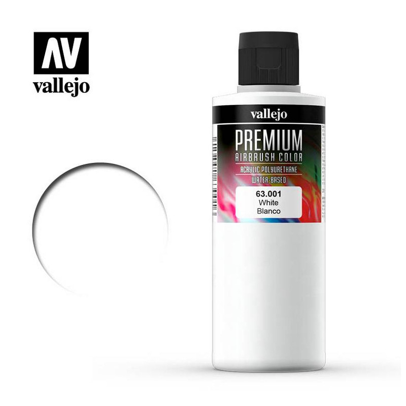 Premium Airbrush Color Blanco 200ml