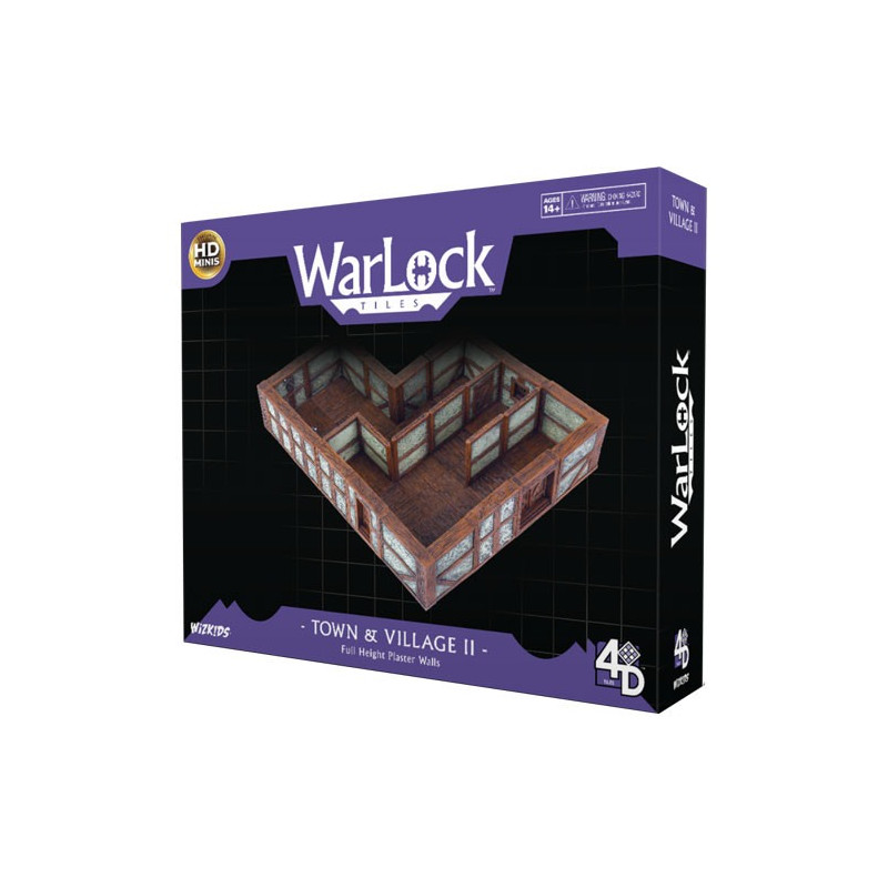 WarLock Tiles: Town & Village II - Full Height Plaster Walls