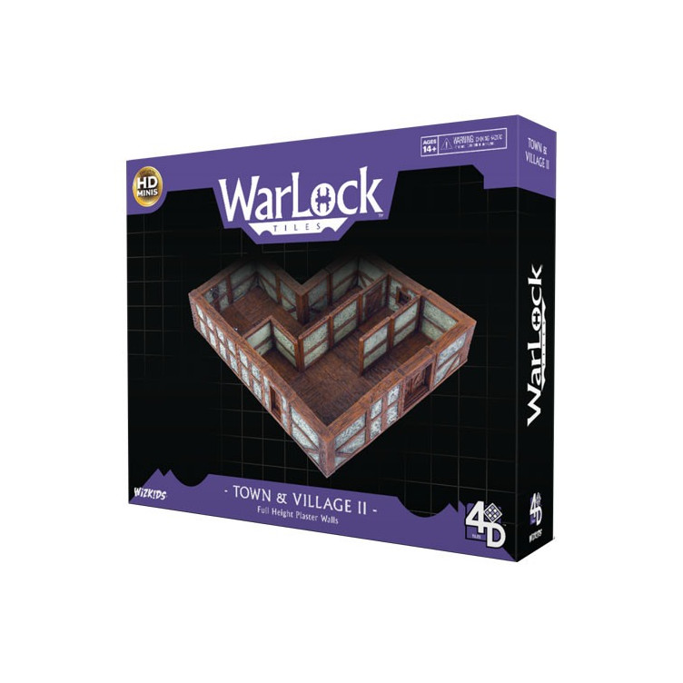 WarLock Tiles: Town & Village II - Full Height Plaster Walls