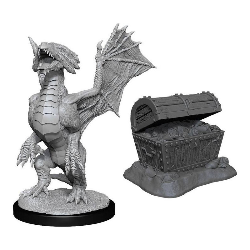 D&D Nolzur's M. Bronze Dragon Wyrmling & Pile of Sea found Treas