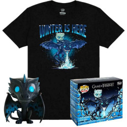 Juego de Tronos POP! & Tee Minifigura y Camiseta Icy Viserion S