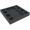 285mm x 285mm x 40mm Foam Tray with 9 Comp. for Board Game Boxes