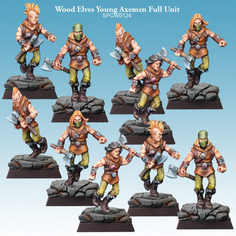 Wood Elves Young Axemen Full Unit