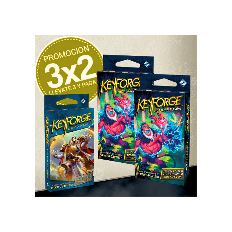 KeyForge: Mutación Masiva 3x2 - GRATIS la Edad de la Ascensión