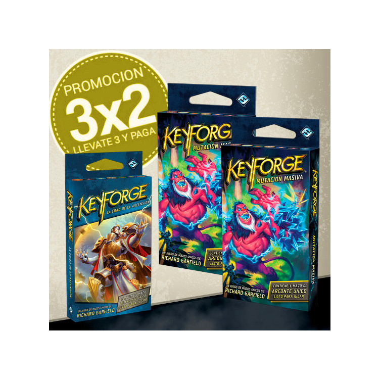 KeyForge: Mutación Masiva 3x2 - GRATIS la Edad de la Ascensión