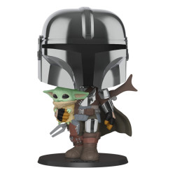 Star Wars POP! Mandalorian with Yoda Child 25cm