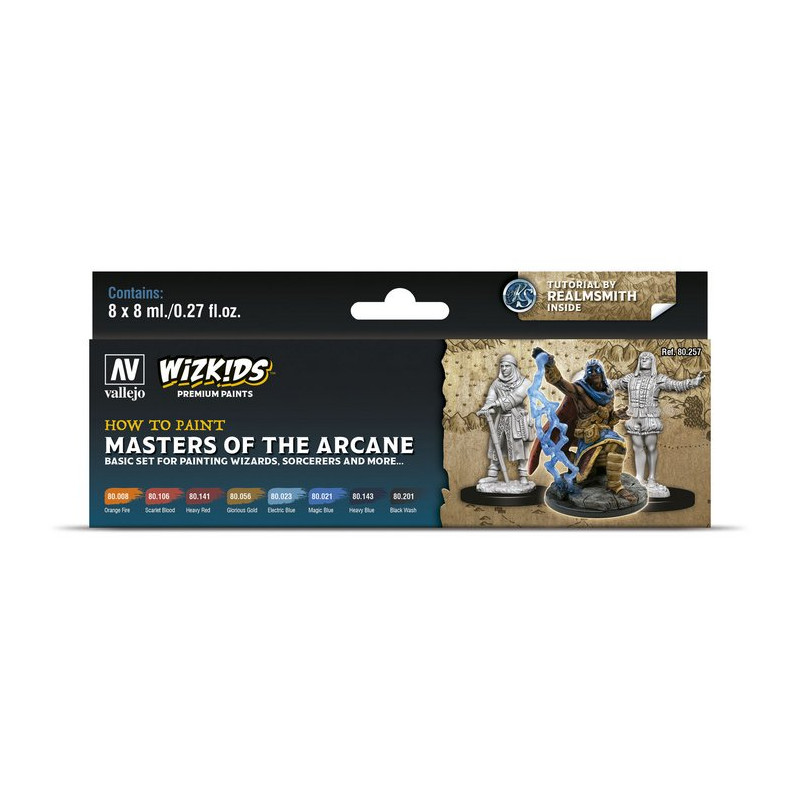 Wizkids Premium set by Vallejo: Masters of the Arcane