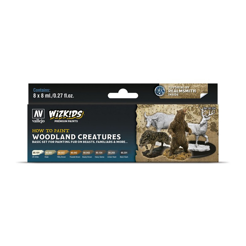 Wizkids Premium set by Vallejo: Woodland creatures