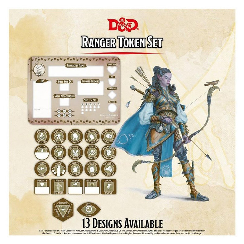 Ranger Token Set (Player Board & 23 tokens)