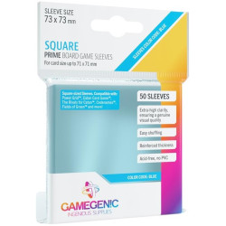 Gamegenic: Prime Square-Sized Sleeves 73x73mm - Clear (50)