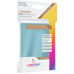 Gamegenic: Prime 7 Wonders Sleeves 67x103mm - Clear (80)