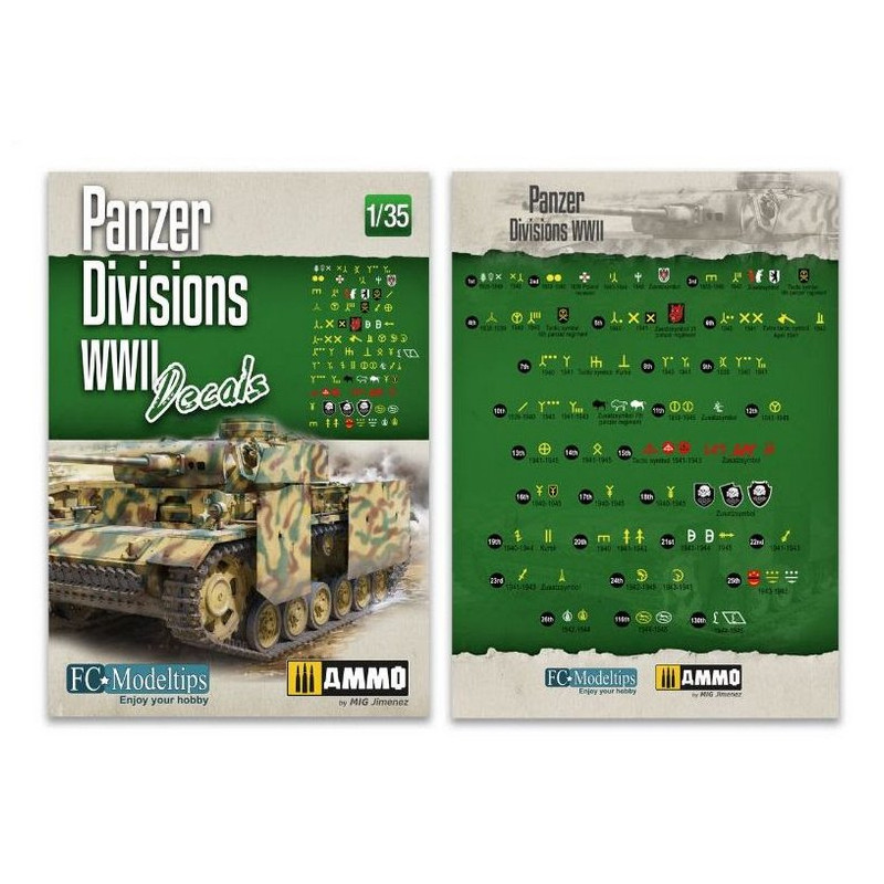 Panzer Divisions WWII. Decals 1/35