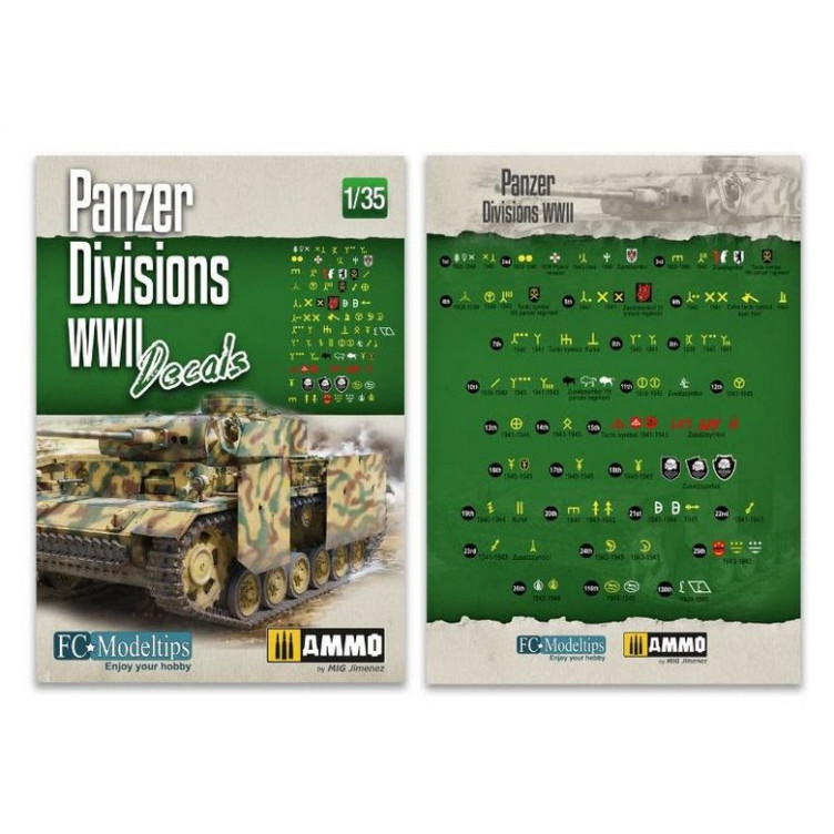 Panzer Divisions WWII. Decals 1/35