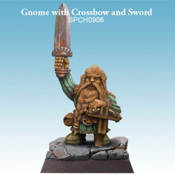 Gnome with Crossbow and Sword