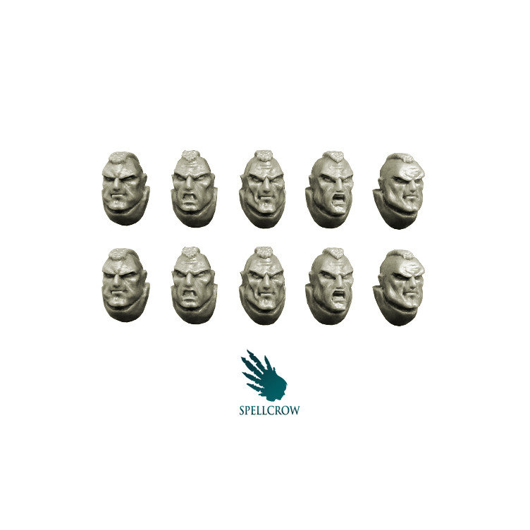 Space Knights Marines Heads