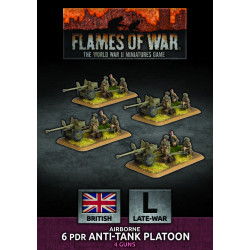 Airborne 6 pdr Anti-Tank Platoon (x4 Plastic)