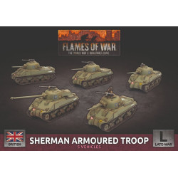 Sherman Armoured Troop (x5 Plastic)