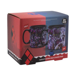 DC Comics Taza XL sensitiva al calor Harley Quinn