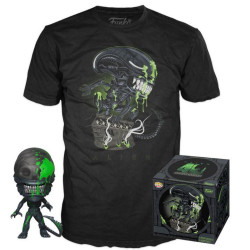 Alien POP! & Tee Set de Minifigura y Camiseta 40th Xenomorph S